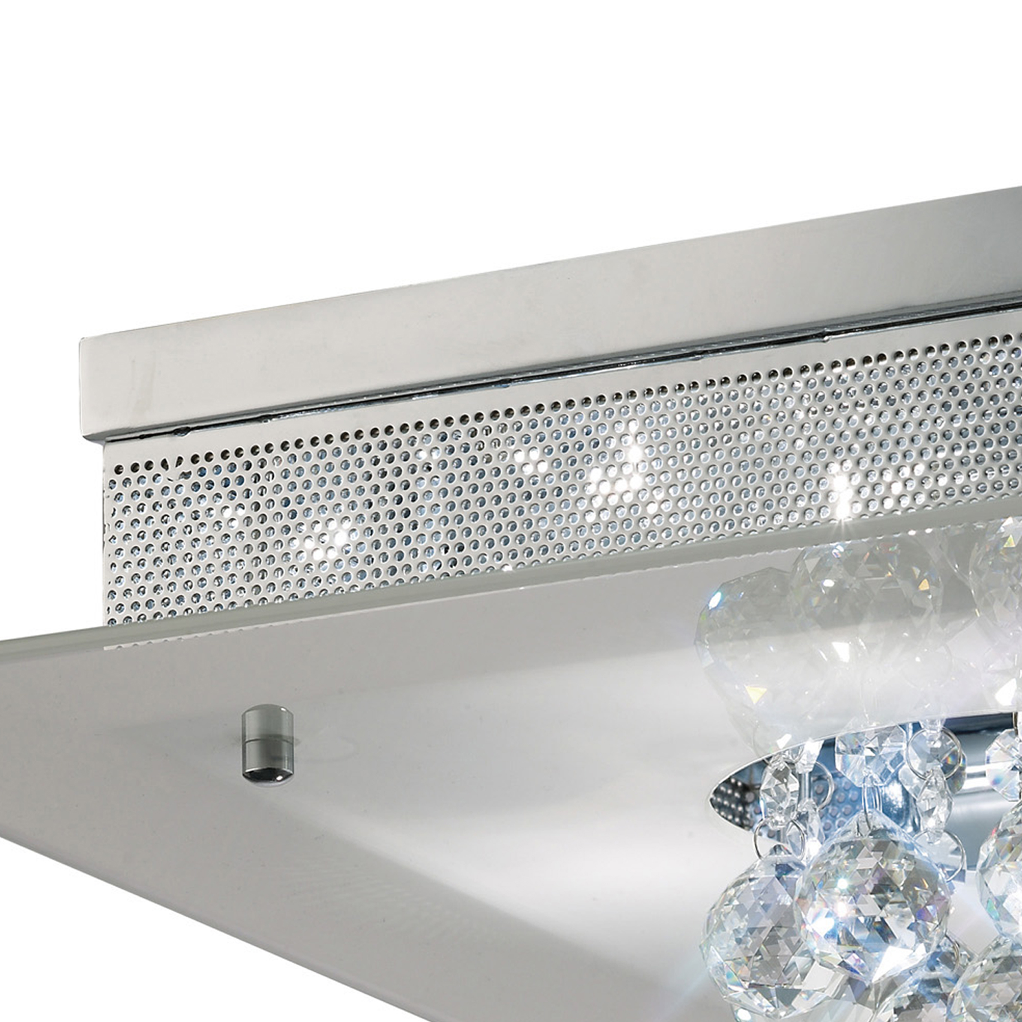 Tabitha Crystal Ceiling Lights Diyas Ringed & Square Crystal Fittings